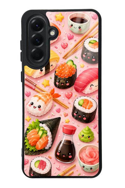 S Mode Samsung A56 Sushi Love Club Design Glossy Phone Case