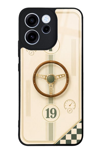 S Mode حافظة هاتف لامعة بتصميم كلاسيكي من Racer 7 لهاتف Oppo Reno 15F