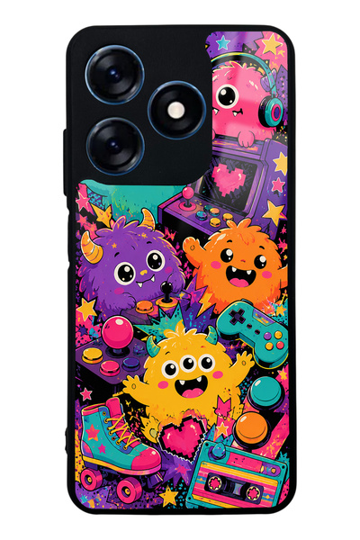 S Mode غطاء هاتف لامع بتصميم نادي الألعاب مونستر من تكنو سبارك 10