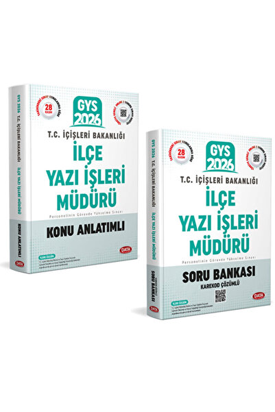 Data Yayınları 17 Ağustos 2026- 2027 GYS İçişleri Bakanlığı İlçe Yazı İşleri ...