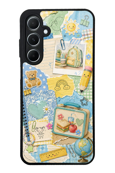 S Mode Samsung A55 Campus Notes Design Glossy Phone Case