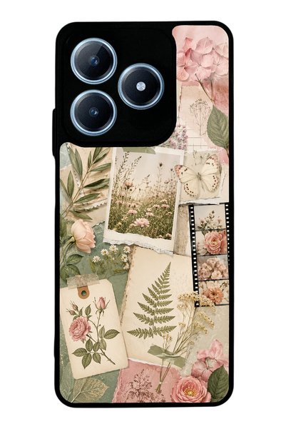S Mode Realme C63 Soft Garden Notes Design Glossy Phone Case
