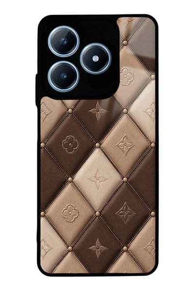 S Mode حافظة هاتف ريلمي C63 بتصميم كافيه رويال لامعة