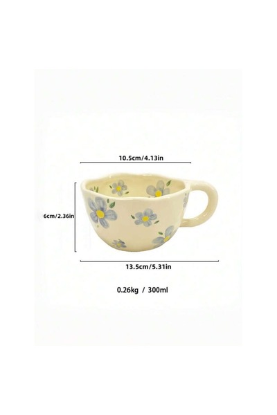 OEM Cană de cafea ceramică drăguță, cu formă neregulată, ciupită manual