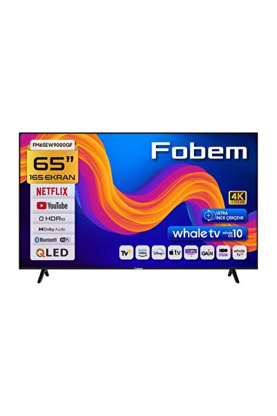 FOBEM FM65EW9000QF 65'' 165cm Ekran Ultra HD Dahili Uydu Alıcılı Ultra İnce Ç...