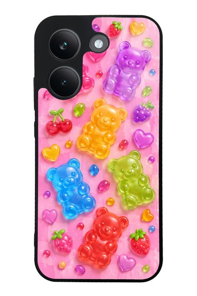 S Mode Xiaomi Poco X8 Pro Candy Bear Fruits Design Glossy Phone Case