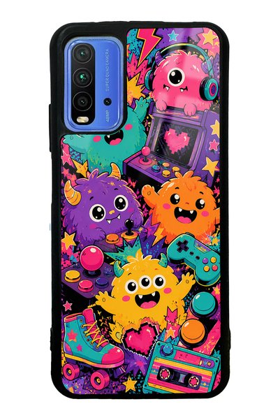 S Mode حافظة هاتف لامعة بتصميم نادي الألعاب من Xiaomi Redmi 9T
