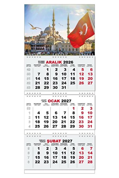 Halk Kitabevi 2027 Gemici Duvar Takvimi - Yeni Camii