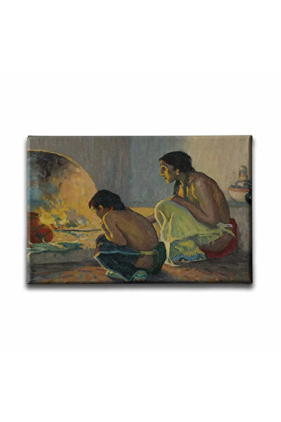 enmalife Φυλή - Οικογενειακή Φιγούρα Διακοσμητικός Πίνακας Τοίχου από Καμβά