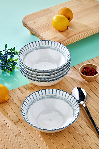 Cooker Set of 6 14 cm Olive Porcelain Bowls Ckr4254