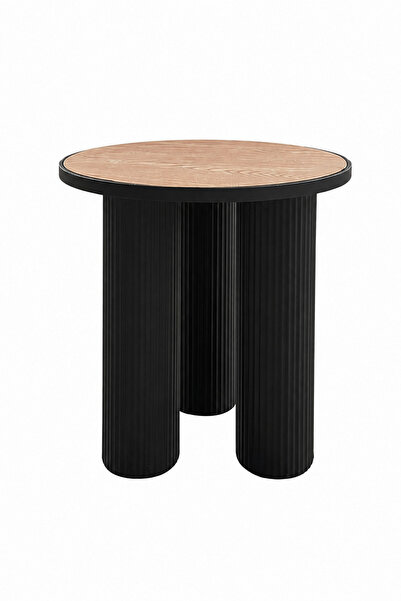 Gharaib Al Tuhaf Single Wood Service Table 4545 Hm633 Black Brown