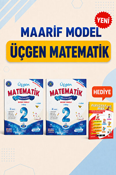 Üçgen Yayıncılık 2.SINIF - Beceri Temelli - MATEMATİK Yolculuğu 1. Kitap ve 2...