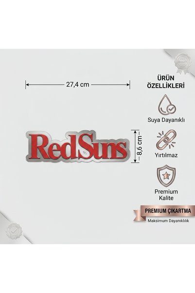 Araba Sticker RedSuns İnitial DMotosiklet Sticker Etiket Su Geçirmez Yırtılmaz