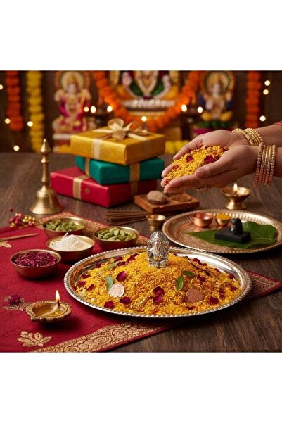 ViViRaSmi Mantra Akshate- Sacred Rice -100 Grams- By Pandit Gore Ji (Mantra A...