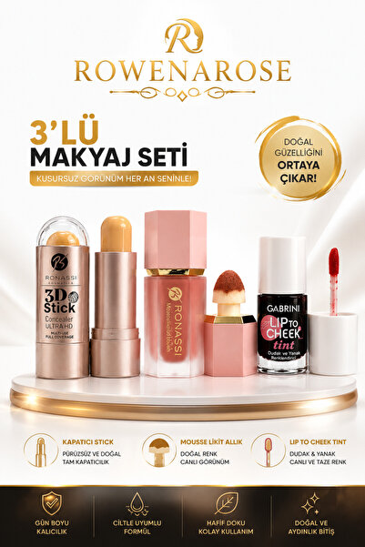 3’LÜ MAKYAJ SETİ (KAPATICI-ALLIK-TİNT)