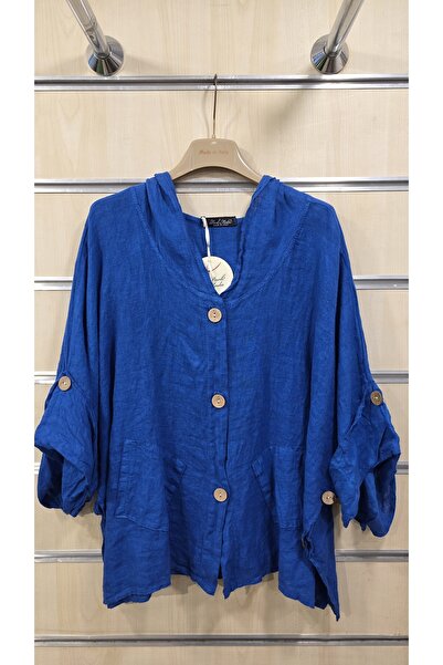 Park Moda Italian Linen Jacket with Hood