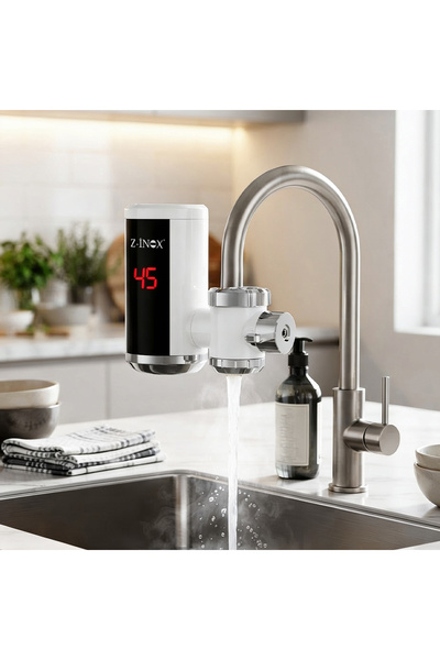 Zilan Instant Electric Water Heater Z-INOX ZLN5489, 3000-3600W, LED Display, ...