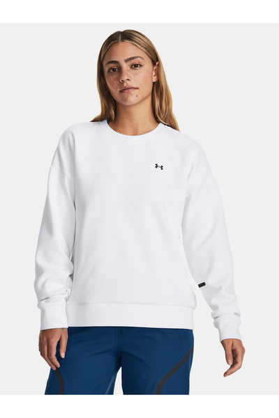 Under Armour Unstoppable Flc Crew-WHT - Hanorac