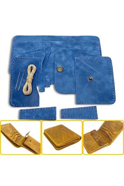 ipekbazaar DIY Ahura Leather Wallet Making Kit, DIY Handmade Wallet Card Hold...