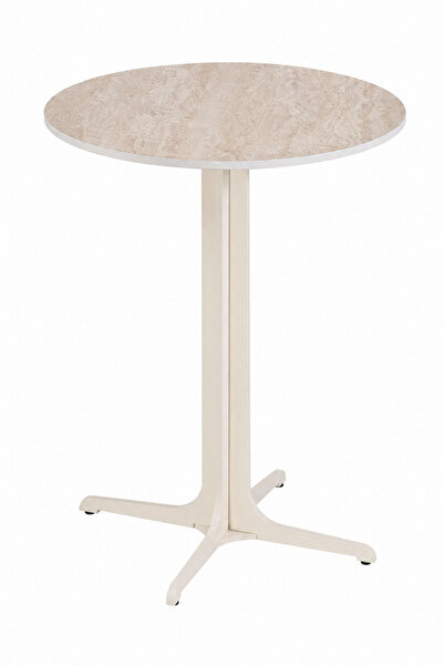Gharaib Al Tuhaf طاولة خدمة سيراميك دائري 4545 SHS-038S BEIGE