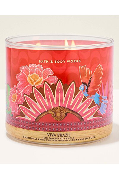 Bath and Body Works شمعة فيفا البرازيل ثلاثية الفتائل