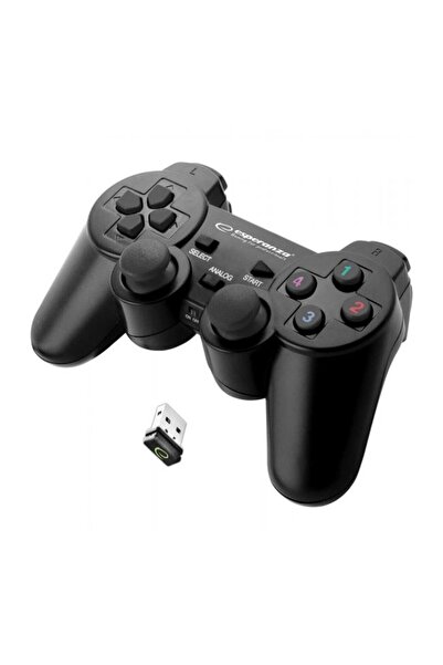 ESPERANZA Gamepad wireless, Esperanza, Compatibil cu PS3, PC, Negru
