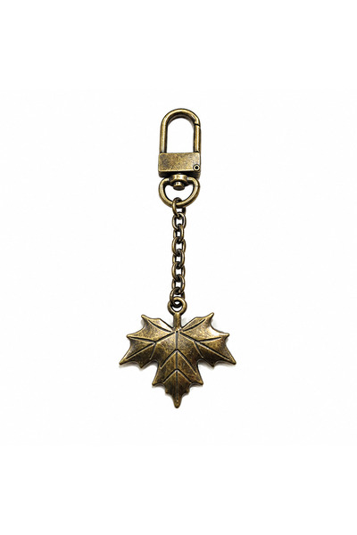 Blad - Çınar yaprağı Ancient gold çanta charmı