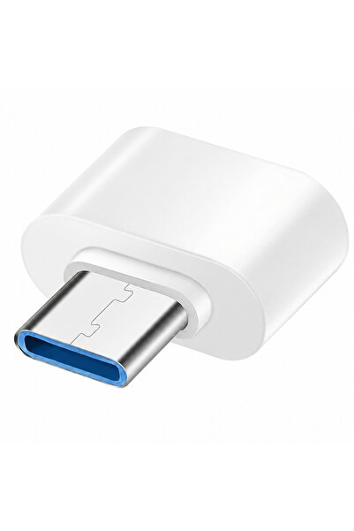 Alfais 4311b Type C Usb 3.1 to Usb 3.0 Beyaz Şarj Data Çevirici Dönüştürücü Adaptör