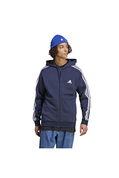 adidas Αθλητικά ρούχα M 3S FL FZ HD IJ6478 Μπλε