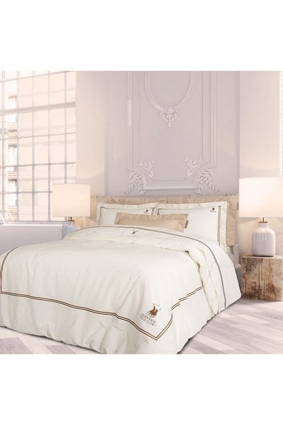 Greenwich Polo Club Duvet Cover 2128 (Set 3pcs) Ivory Υπέρδιπλo
