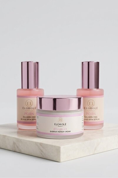 3 lü set ( 2 pdrn somon dna glass skin serum + 1 cellular barrier repari cream )