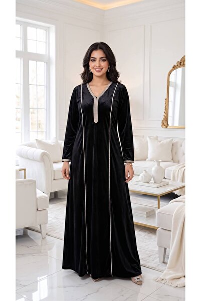 alqarat Dana Velvet Winter Jalabiya