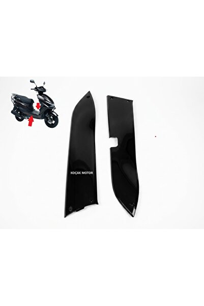 KOÇAK MOTOR Kuba Space 50 Alt Panel Sağ ve Sol Takım Parlak Siyah
