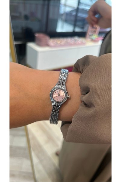 takicimjewelry Minimalist Taşlı Minik Kasalı Çelik Kadın Kol Saati