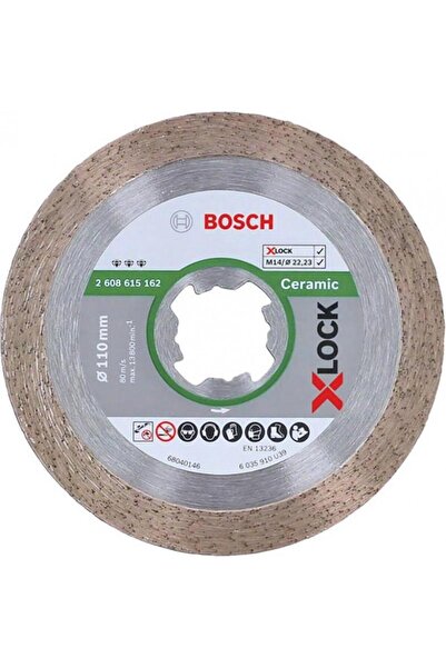 Bosch Disc diamantat X-LOCK pentru plăci ceramice, 110x22.2x1.8 mm