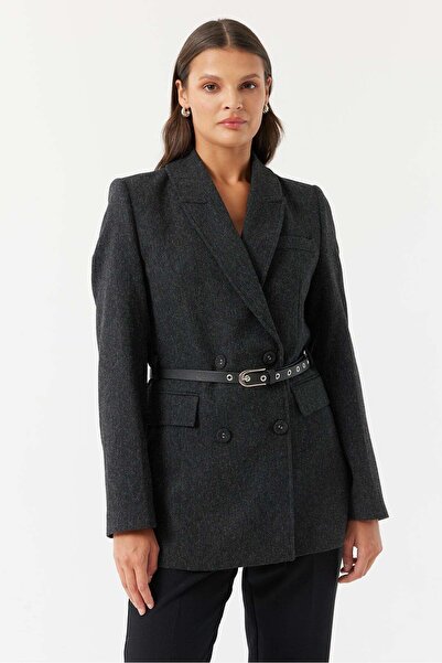 PAULMARK Women's Double Breasted Closure Jacket