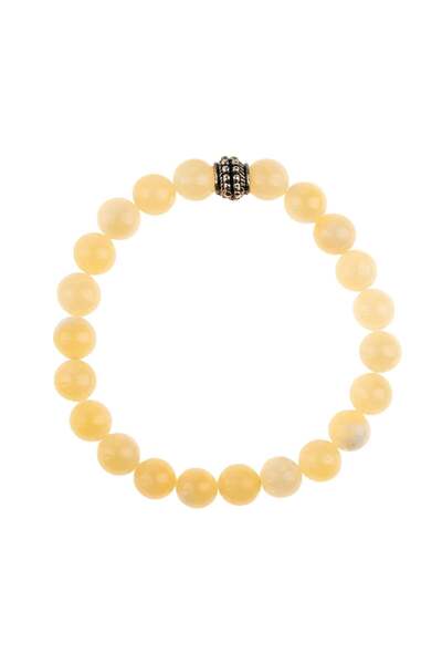 Zeynep Büyükbay Calcite Natural Stone Bracelet (8mm Sphere Cut)