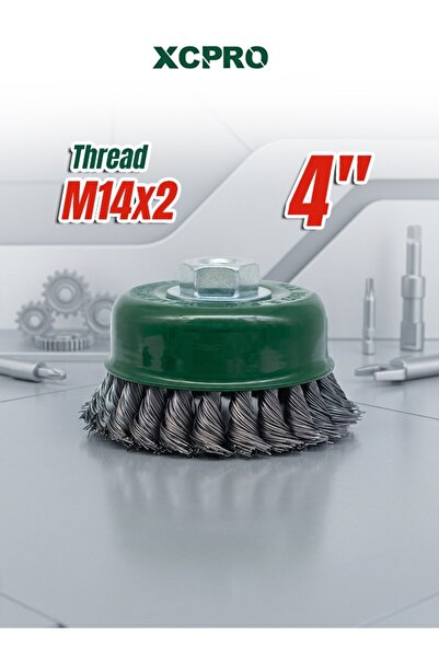 XCPRO Wire Cup Brush, Steel Wire Brush, Angle Grinder Brush, 100mm M14x2 8500...