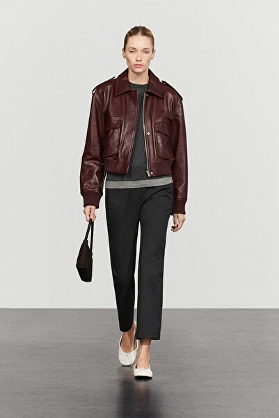 Massimo Dutti Cepli napa deri ceket