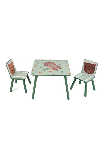 Evelise Set de 2 scaune + birou Green Forest UGMBS07-GNF