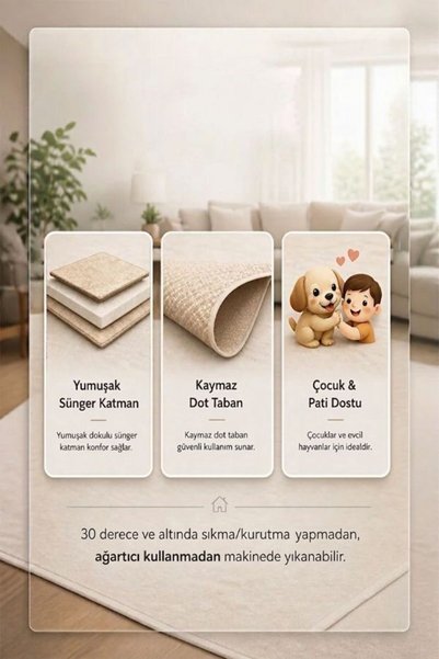 Eco Concept Decorative Digital Printed Non-Slip Base Prayer Rug Prayer 70X120