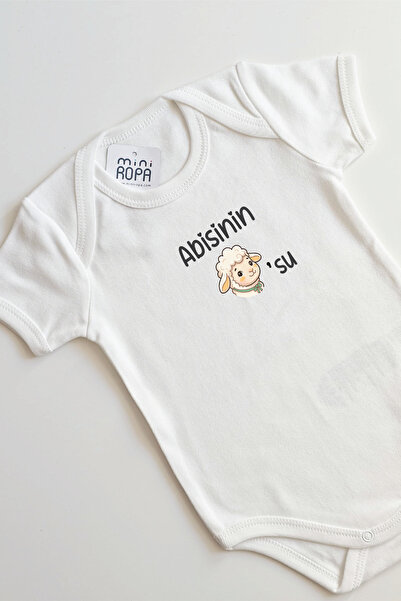 Mini Ropa Abisinin Kuzusu Written Baby Bodysuit Abi Written Bodysuit