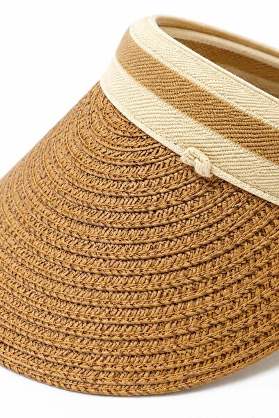 HAKKE Crown Straw Visor Hat