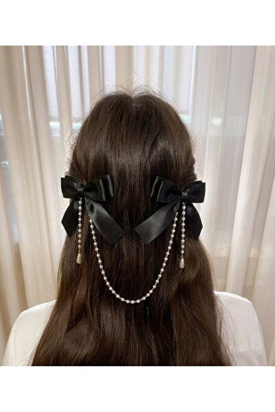 Shiklik İnci 2-Piece Double Bow Clip Women's Buckle