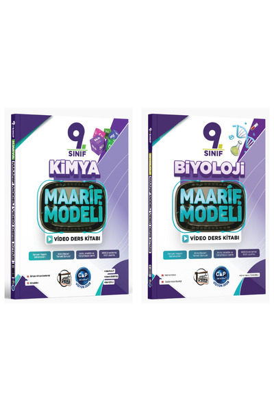 Çap Yayınları Çap 9. Sınıf Kimya ve Biyoloji Maarif Video Ders Kitabı Seti 2027