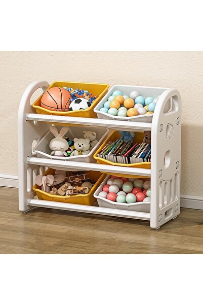 YESMAX Kids Toy Storage Organizer, Kids Toys Storage Organizer Shelves, 3 Lay...