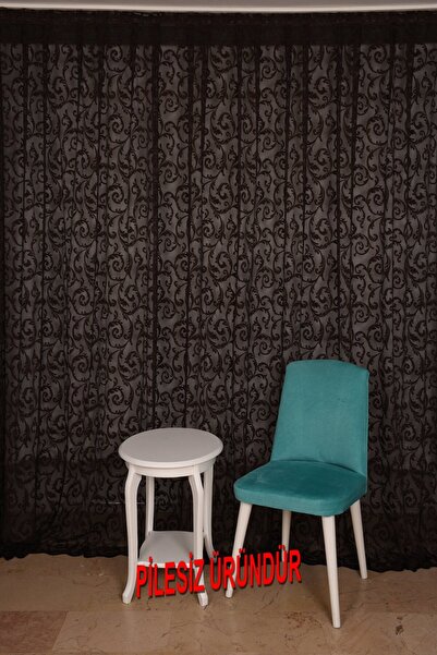 AKÇA TEKSTİL Sultan 2 Model Aci Brown Color Plain Ready-To-Use Buttoned Singl...