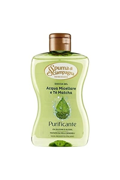 Spuma di Sciampagna Gel de duș cu apă micelară și ceai Matcha, 300 ml