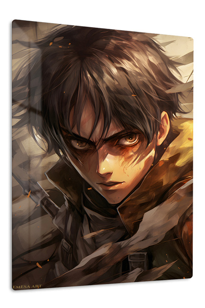 Emesa Art Eren Yeager Anime Metal Wall Art