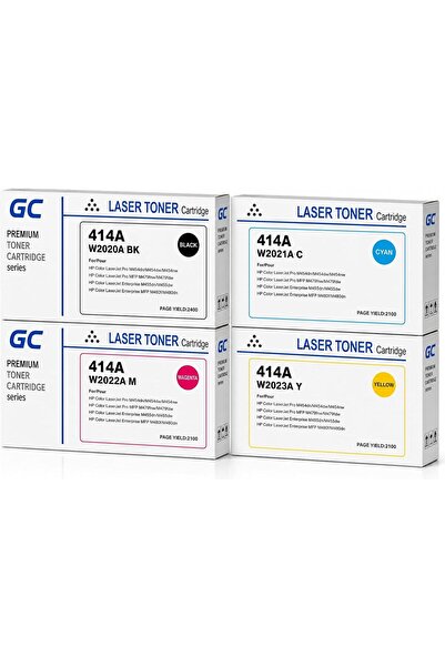 Generic 414A Compatible Toner Cartridge Full Combo Set (W2020A, W2021A, W2022...